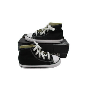 Converse Chuck Taylor All Star Hi Shoes Infant Size 10 Black Sneakers 7J231